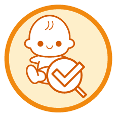 宮崎台にある小児科・内科のみやまえファミリークリニックの定期検診アイコン